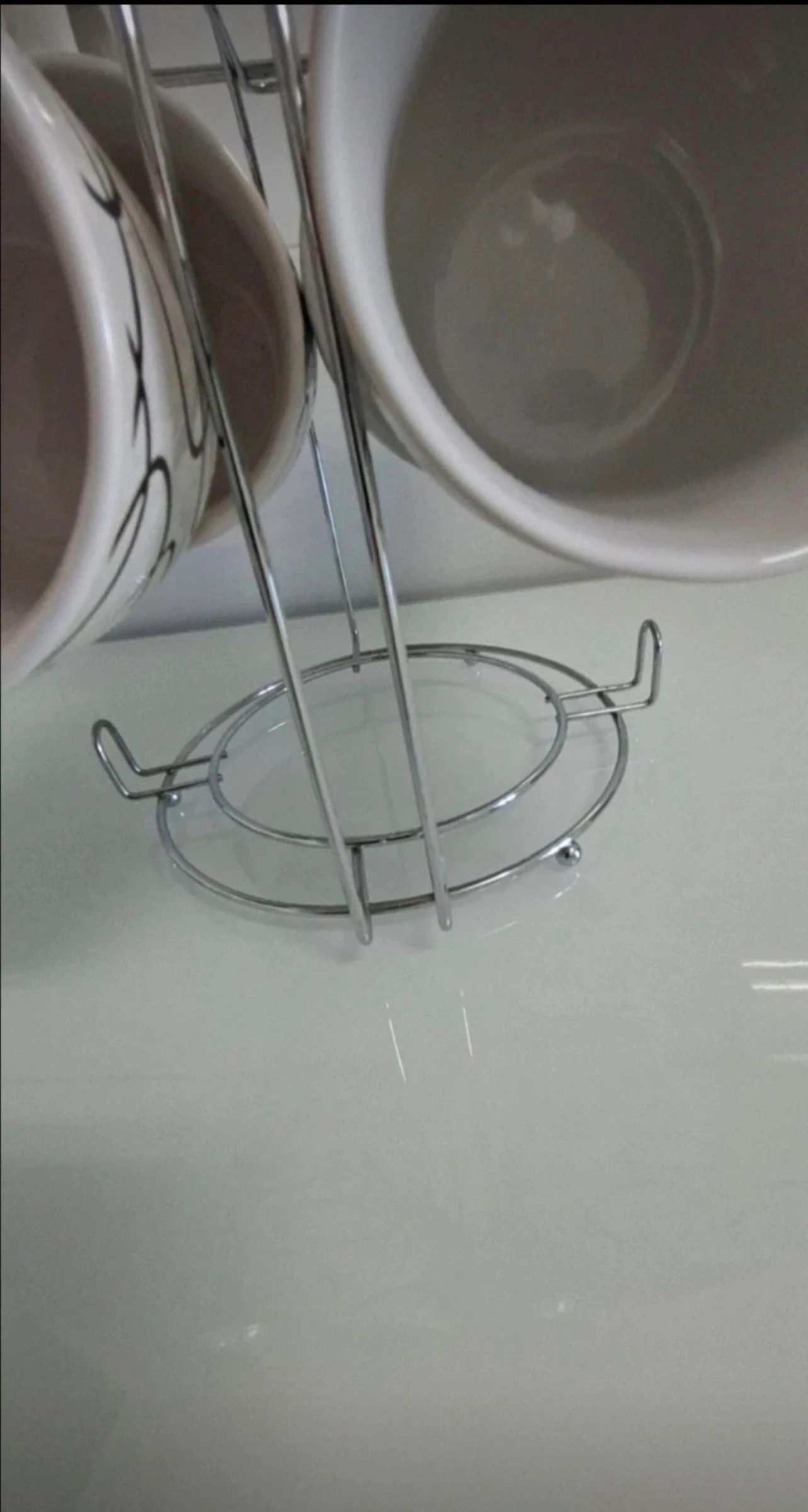 Set of 6 cups with stand – photo 6